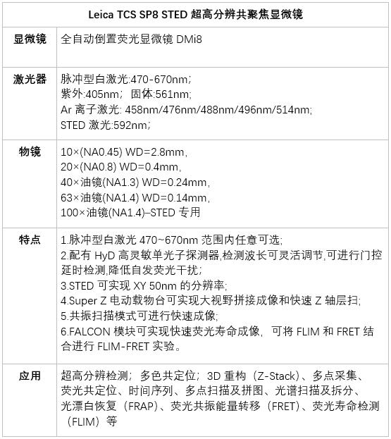 2021.12.1 共享儀器平臺Leica SP8 STED 超高分辨共聚焦顯微鏡上機培訓設備參數.jpg